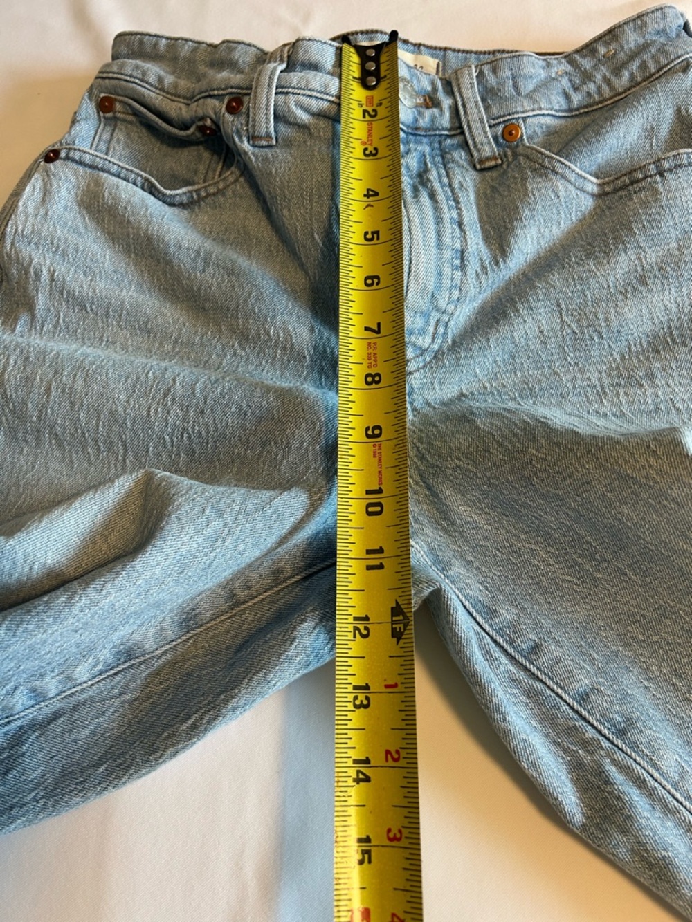 Madewell curvy perfect vintage wide leg crop jeans size 28 light wash high rise - Picture 10 of 13